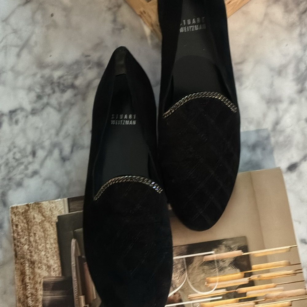 New Stuart Weitzman Elegant Black Loafers
